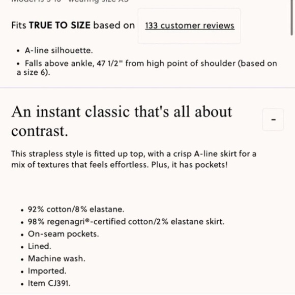 J.Crew Strapless colorblock mixy dress - Picture 3 of 8